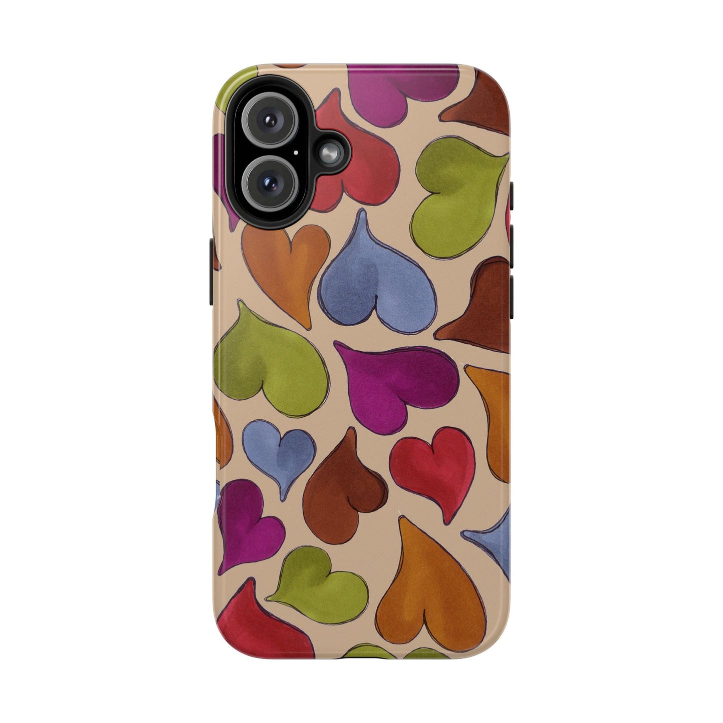 Big Hearted Khaki Phone Case