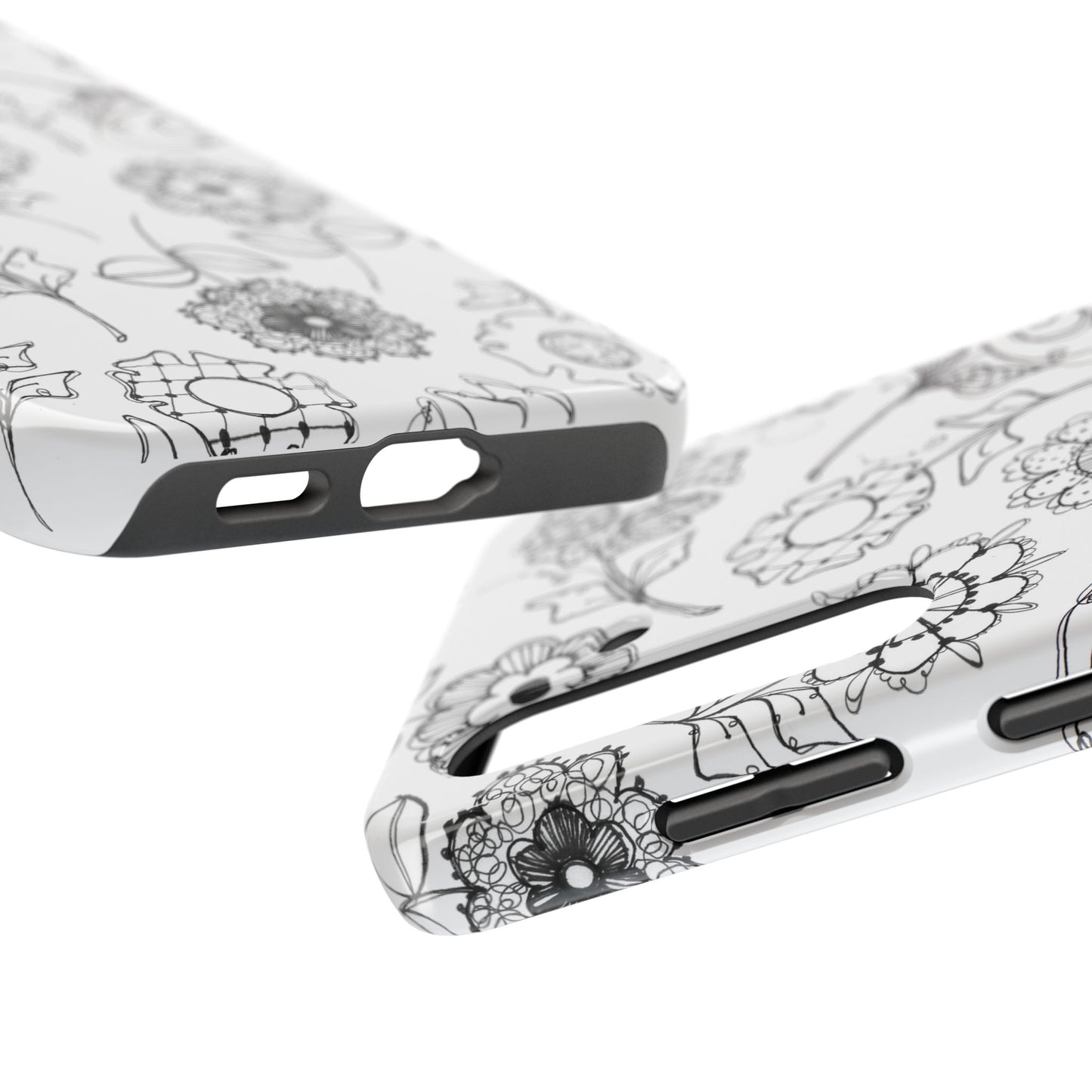 Paper Posies White Phone Case