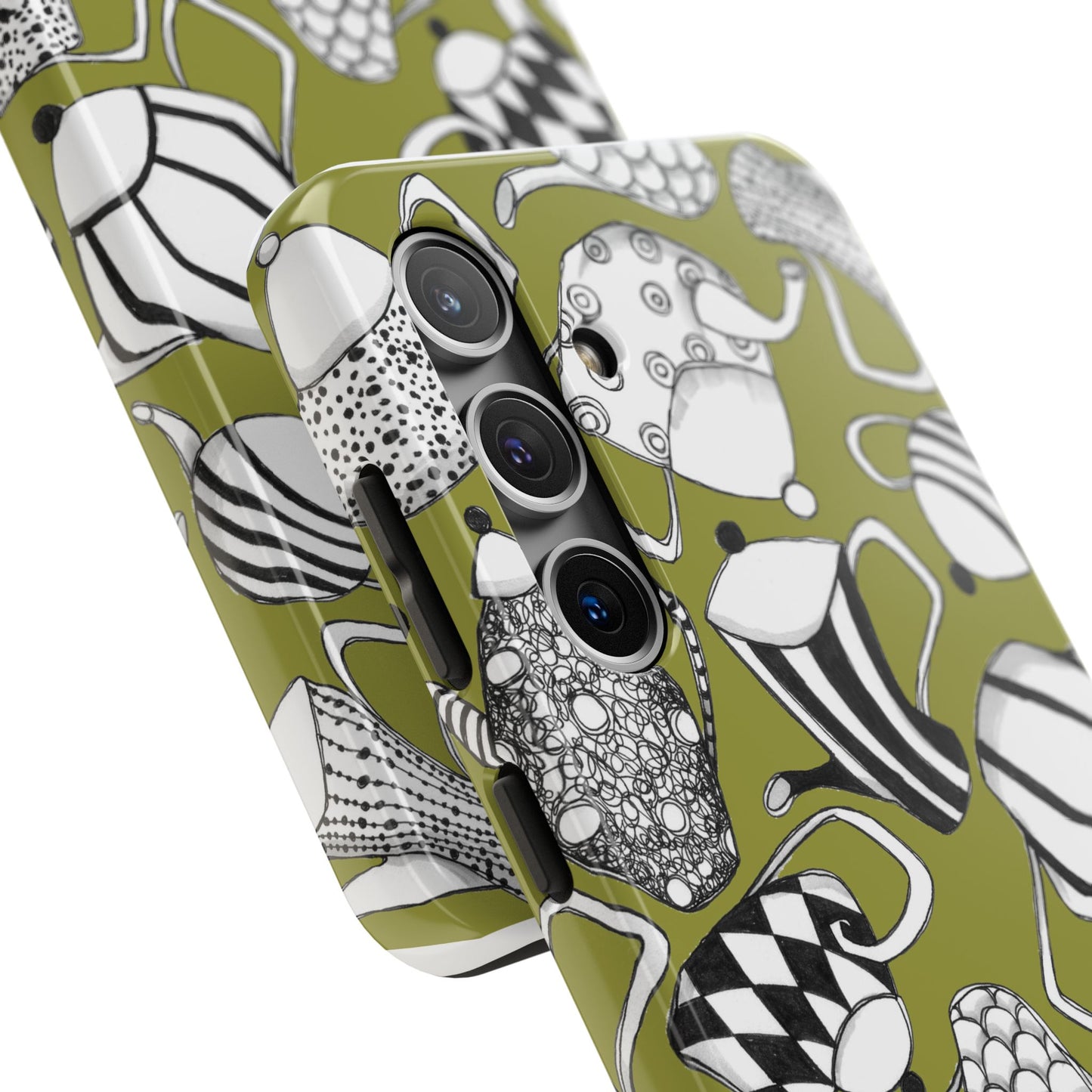 Coffee, Tea Anyone? Green Phone Case