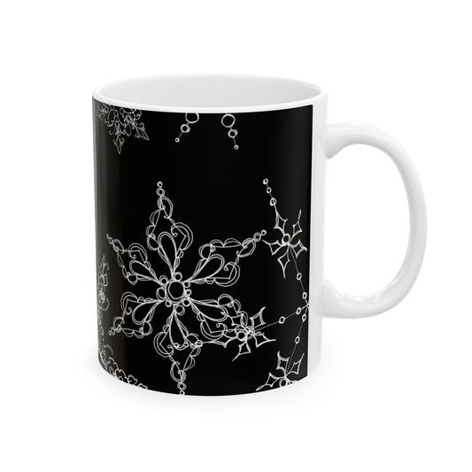 Random Flakes Black Cup