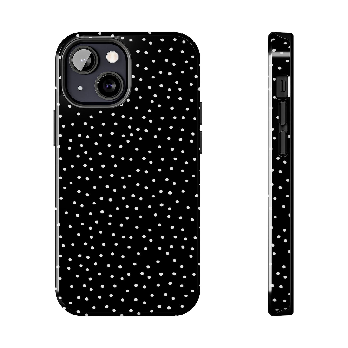 Dinky Dots Black / White Phone Case