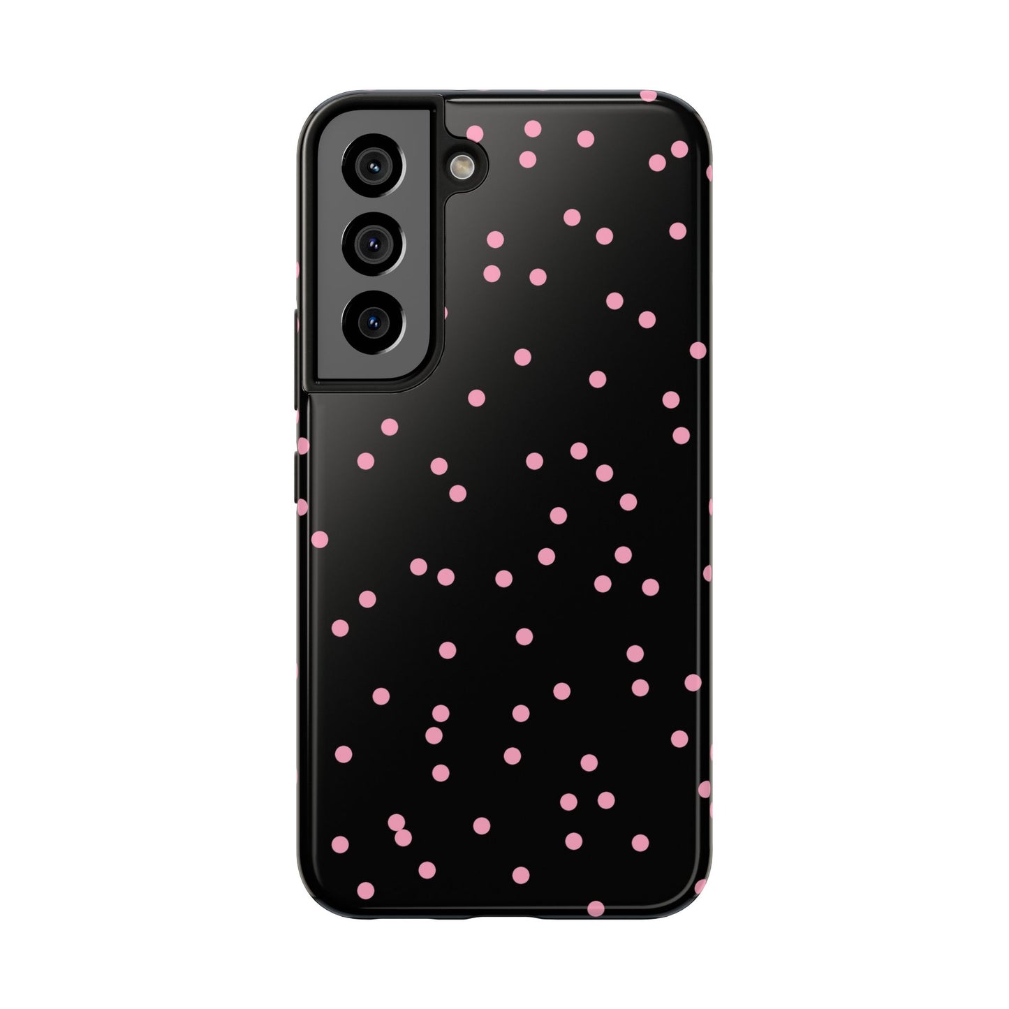 Space Dots Black / Pink Phone Case