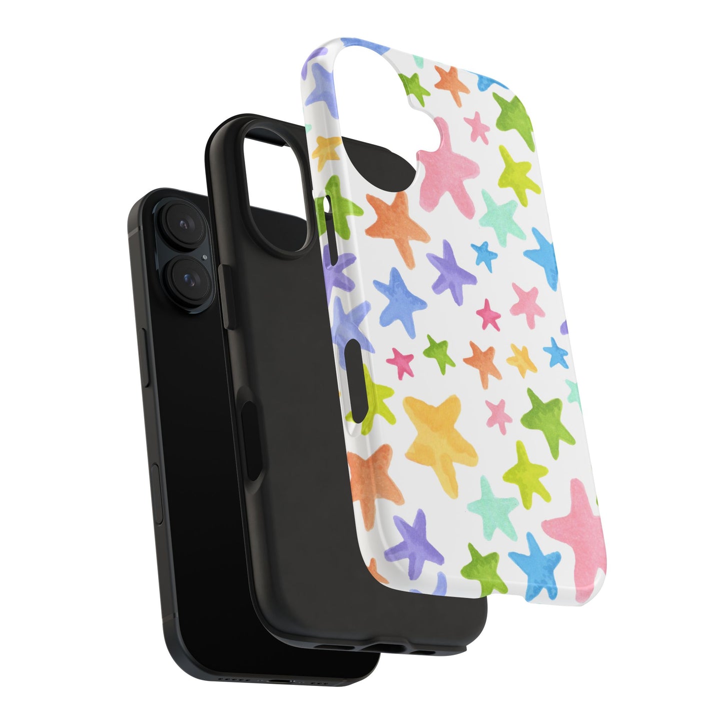 Happy Stars White Phone Case