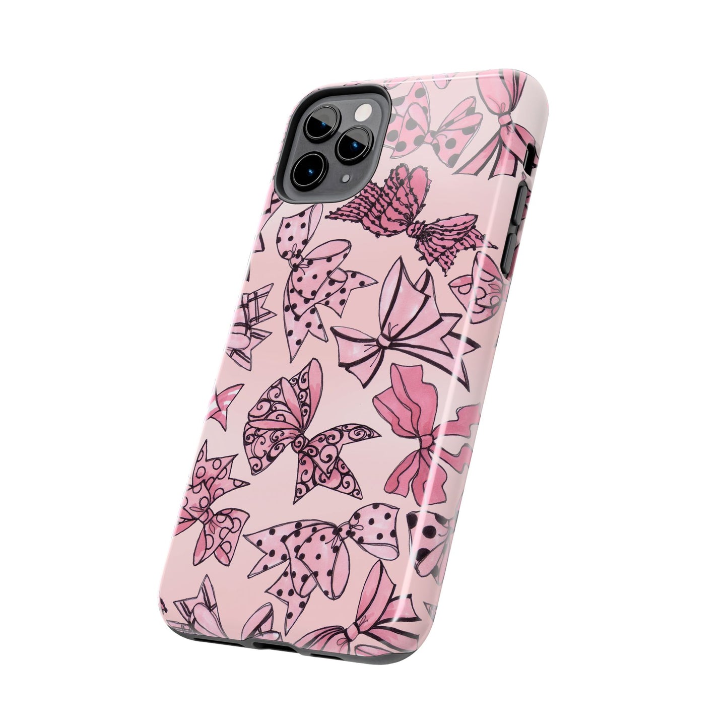 Blushing Bows Pink Sky Phone Case