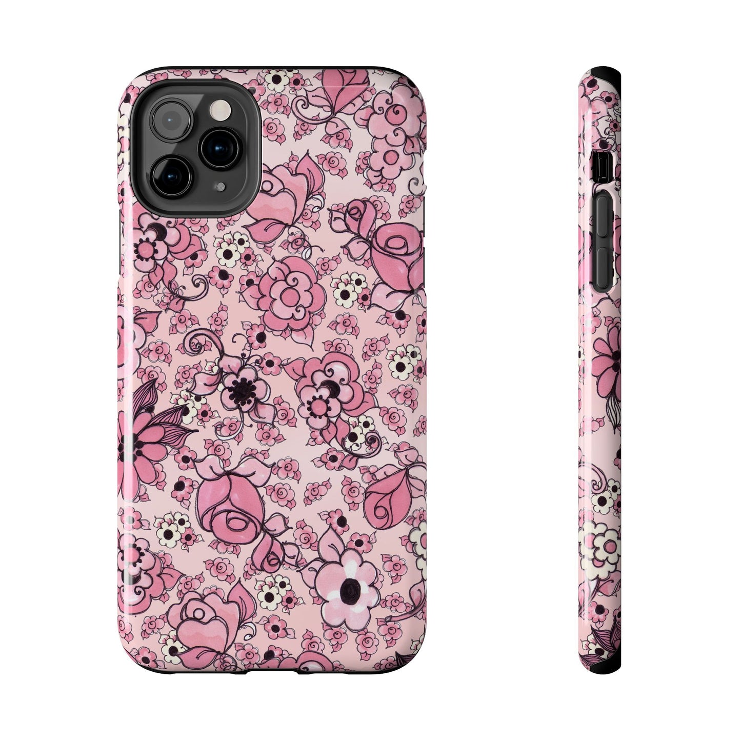 Profuse Posies Pink Phone Case