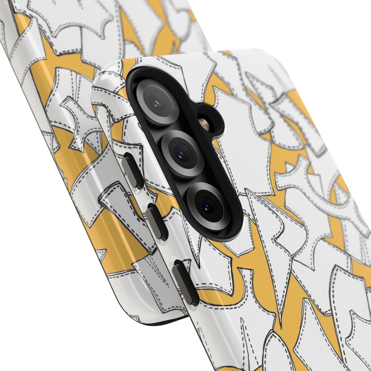 Pattern Pieces Yellow Phone Case
