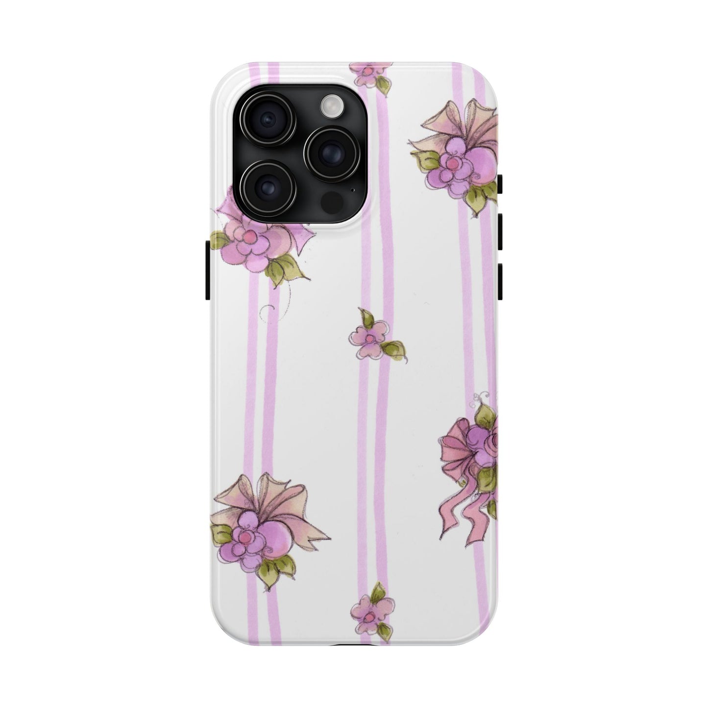 Flower Model Flower Stripe Phone Case