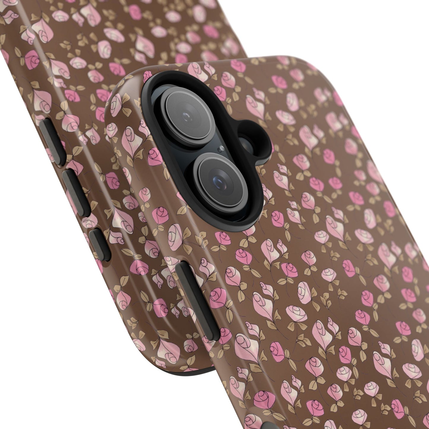Little Bitty Roses Chocolate Phone Case