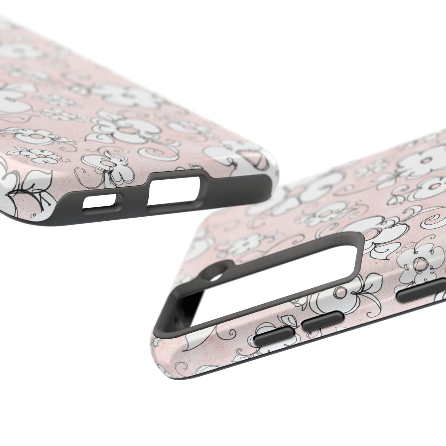 Lady Flowers Paris Pink Phone Case