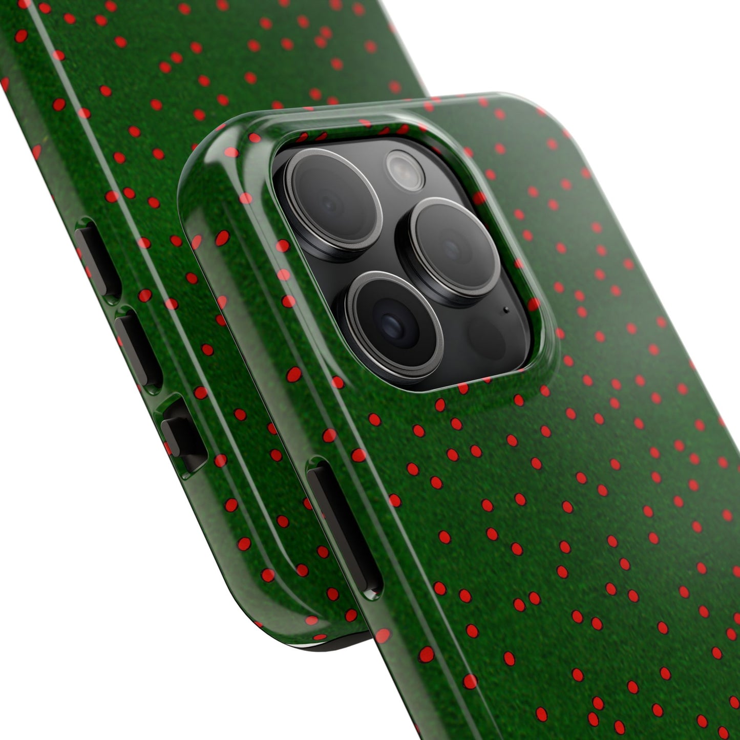 Happy Dots Green / Red Phone Case