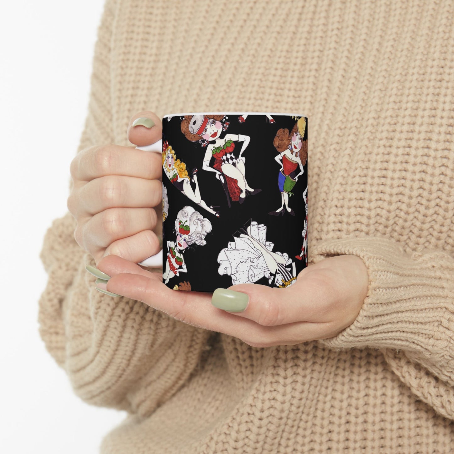 Sew Tossed Black Cup