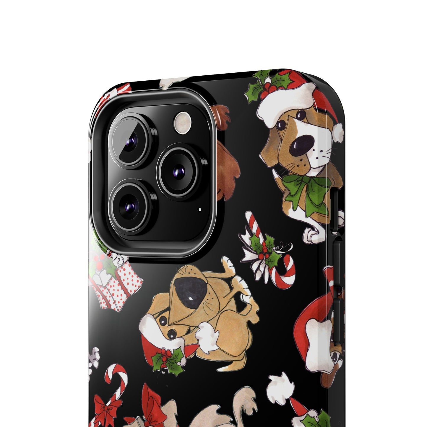 Doggie Toss Black Phone Case