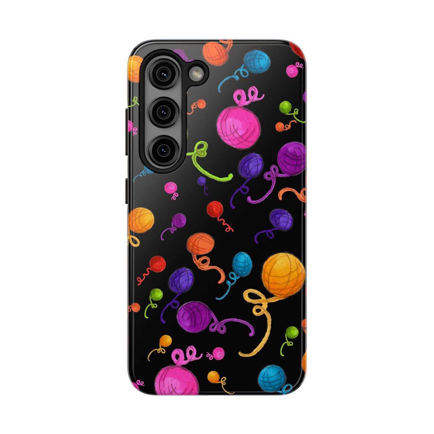 Yarniverse Black Phone Case