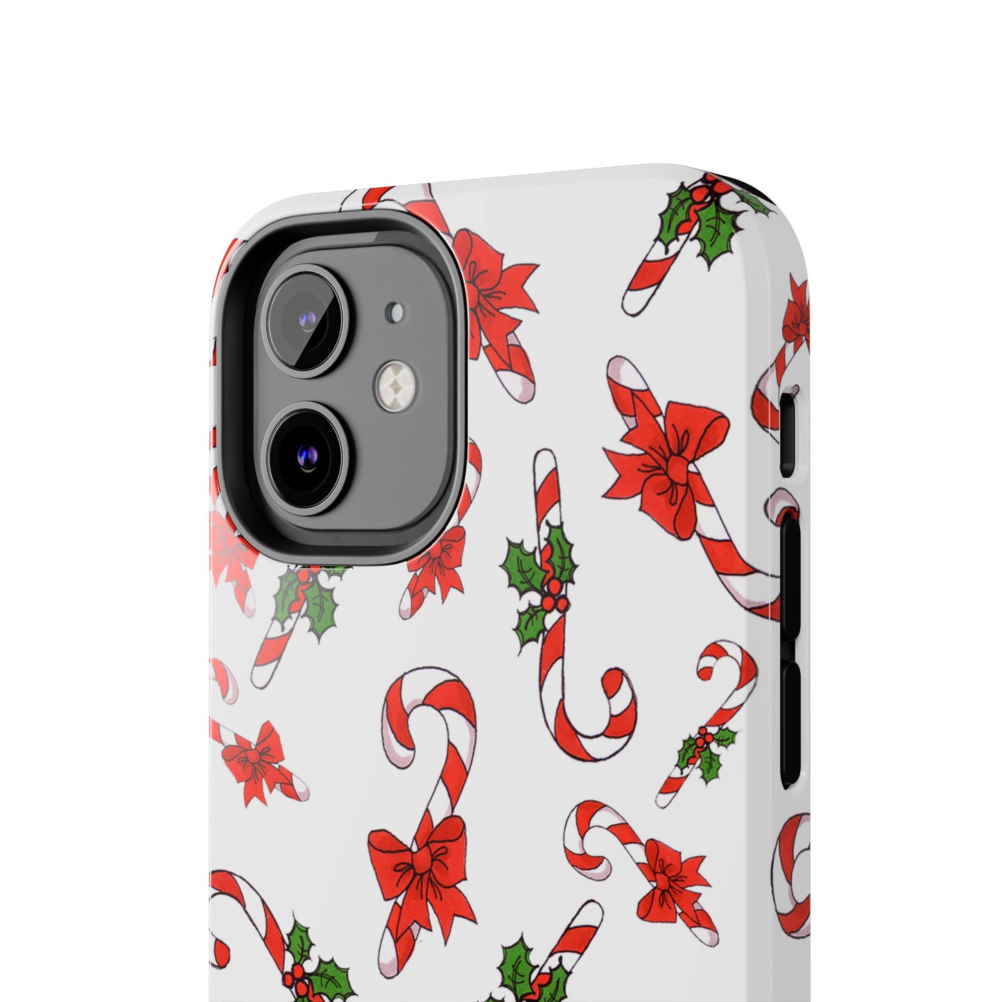 Candy Cane Crowd White Phone Case