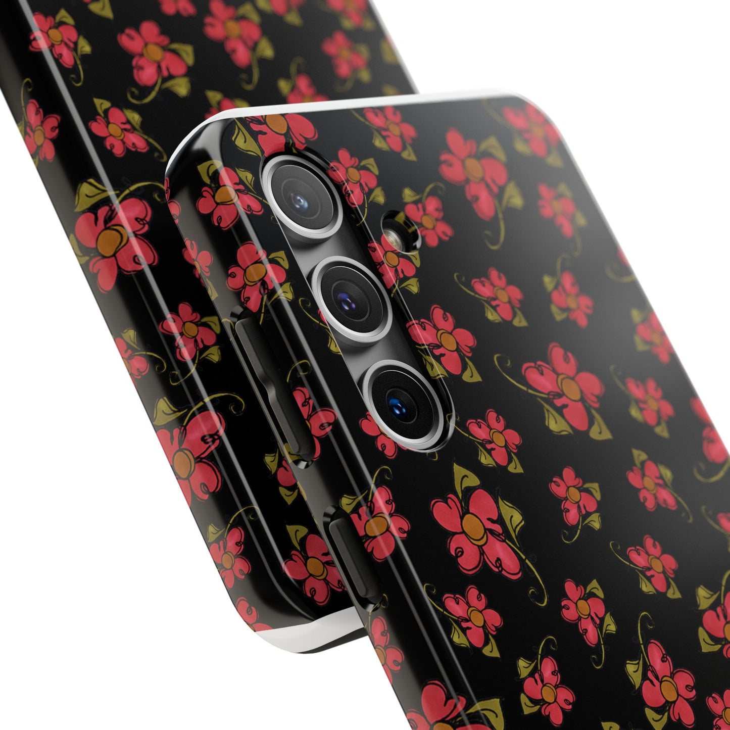 Daisy Caper Black Phone Case