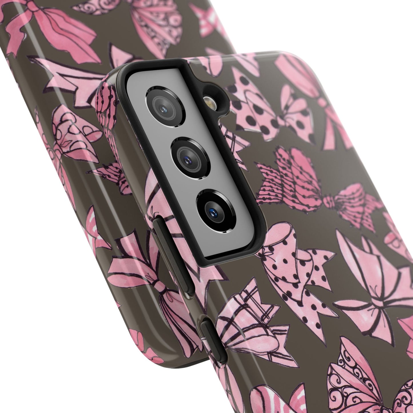 Blushing Bows Mocha Phone Case