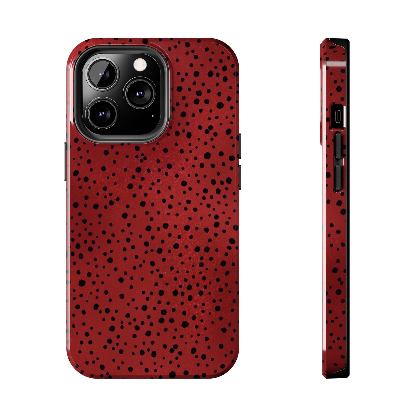 Pepper Dots Red / Black Phone Case