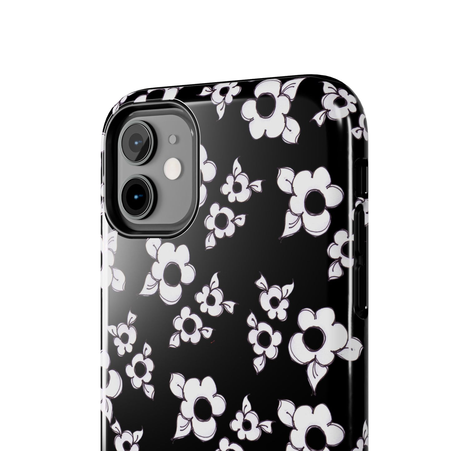 Daisy Cluster Black / White Phone Case
