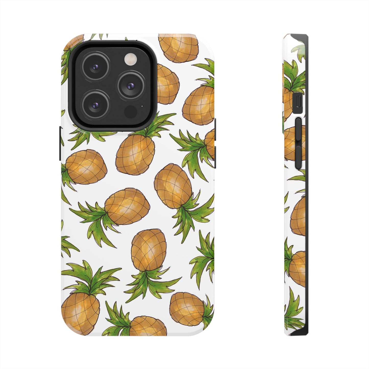 Pineapple Toss White Phone Case