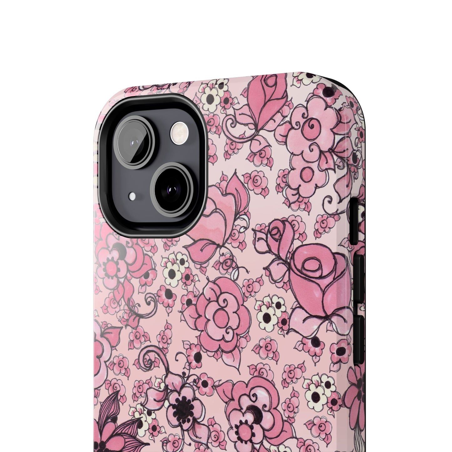 Profuse Posies Pink Phone Case