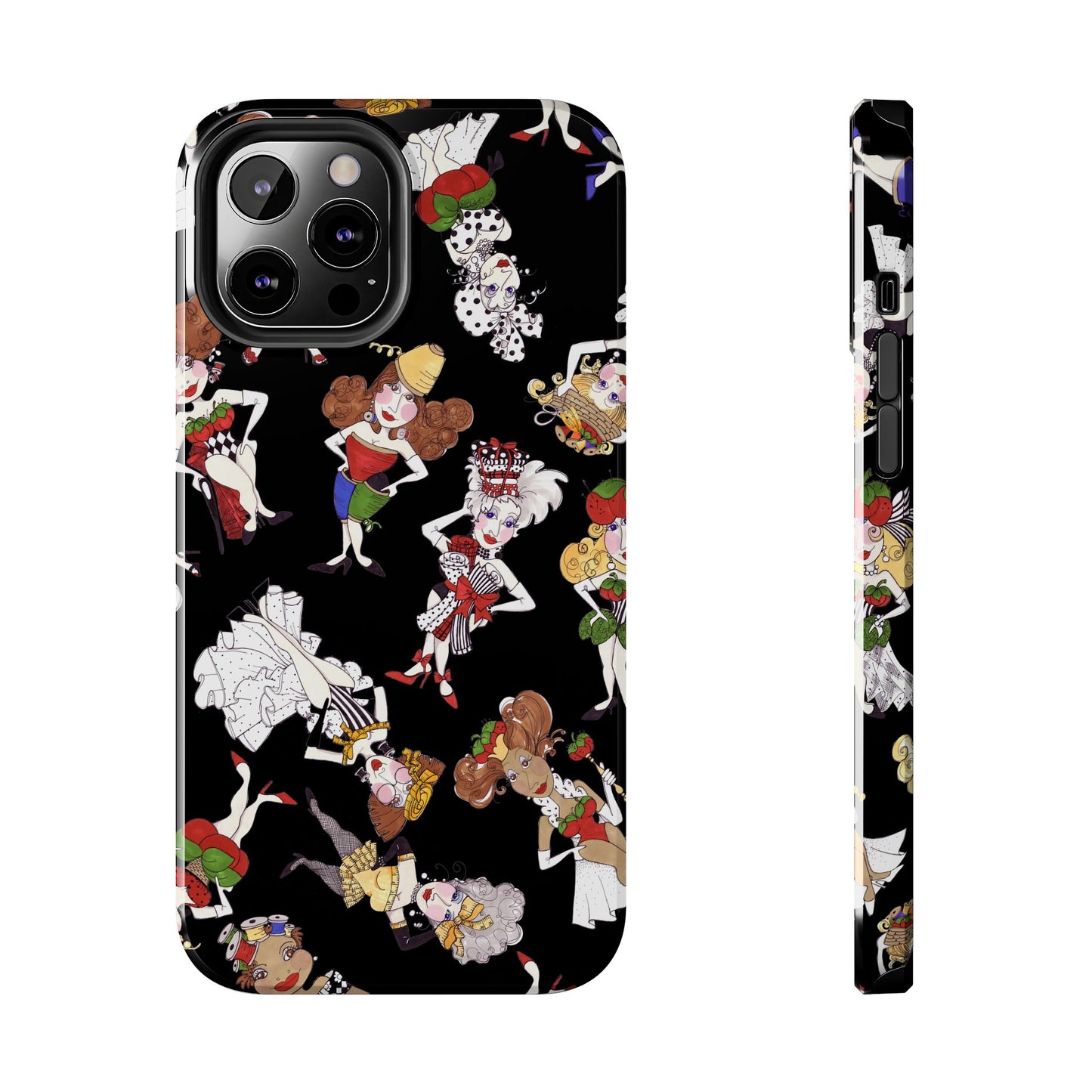 Sew Tossed Black Phone Case