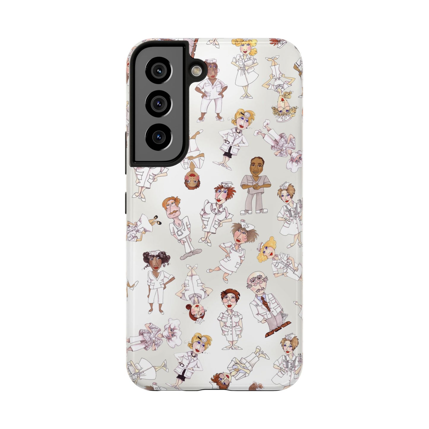 Tossed Nurses Gray Phone Case