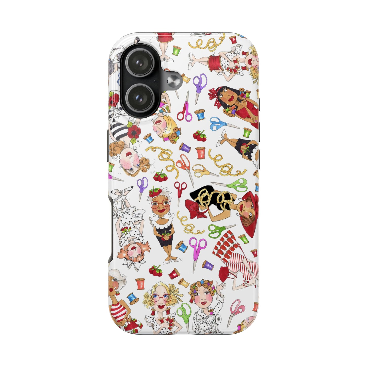 Sew Tossed White Phone Case