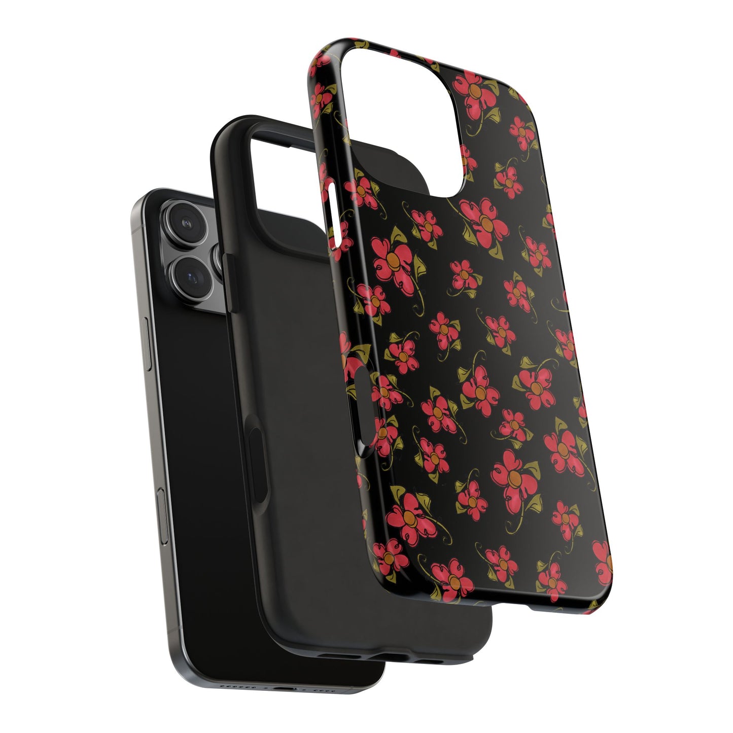 Daisy Caper Black Phone Case