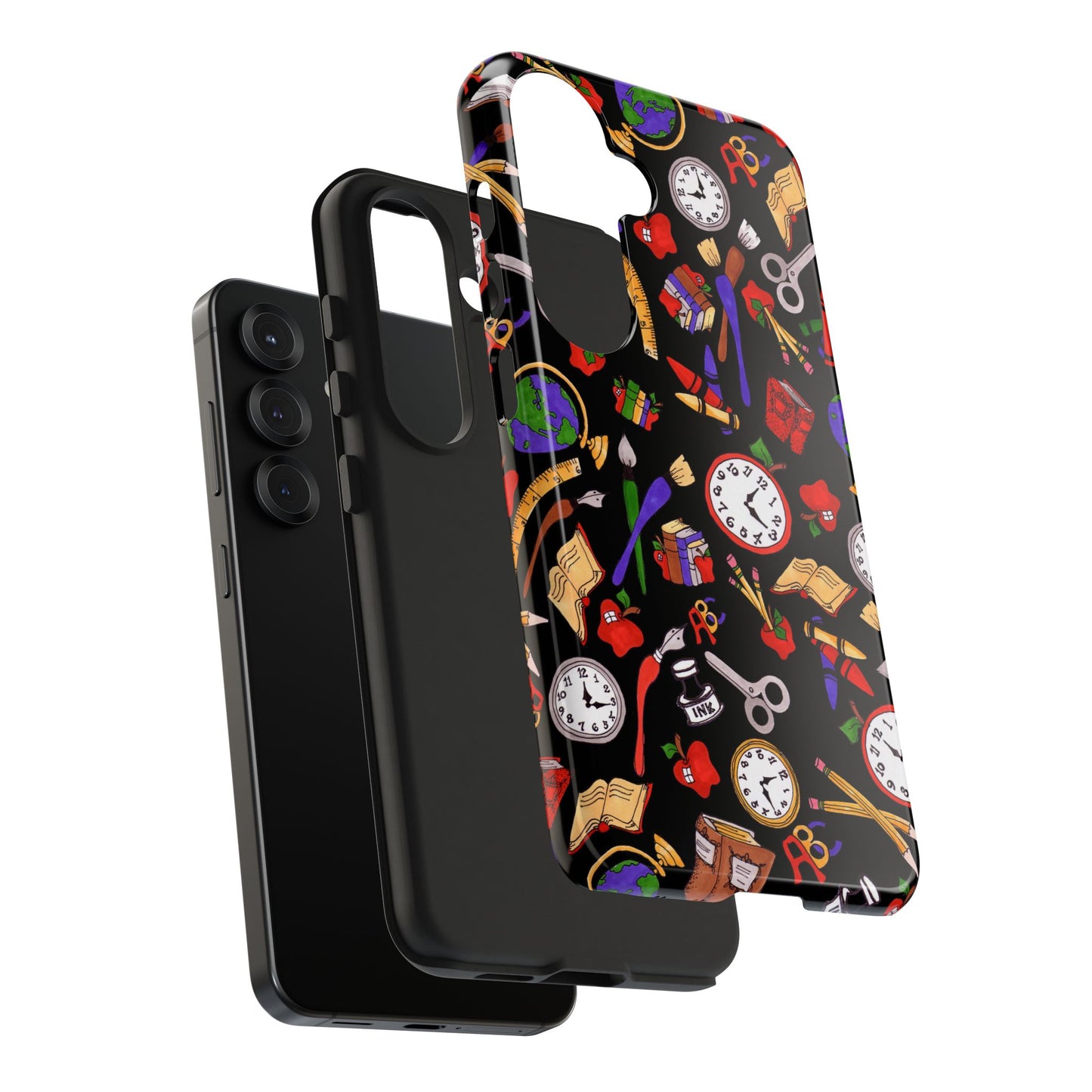School Stuff Black Phone Case