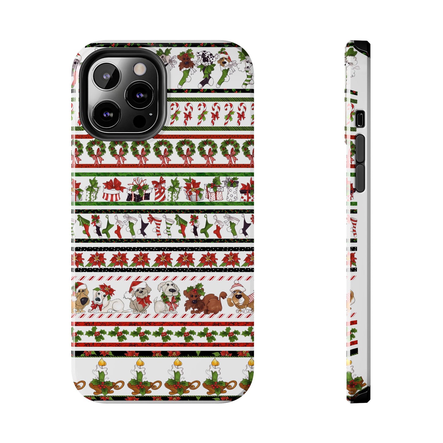 Holiday Borders White Phone Case