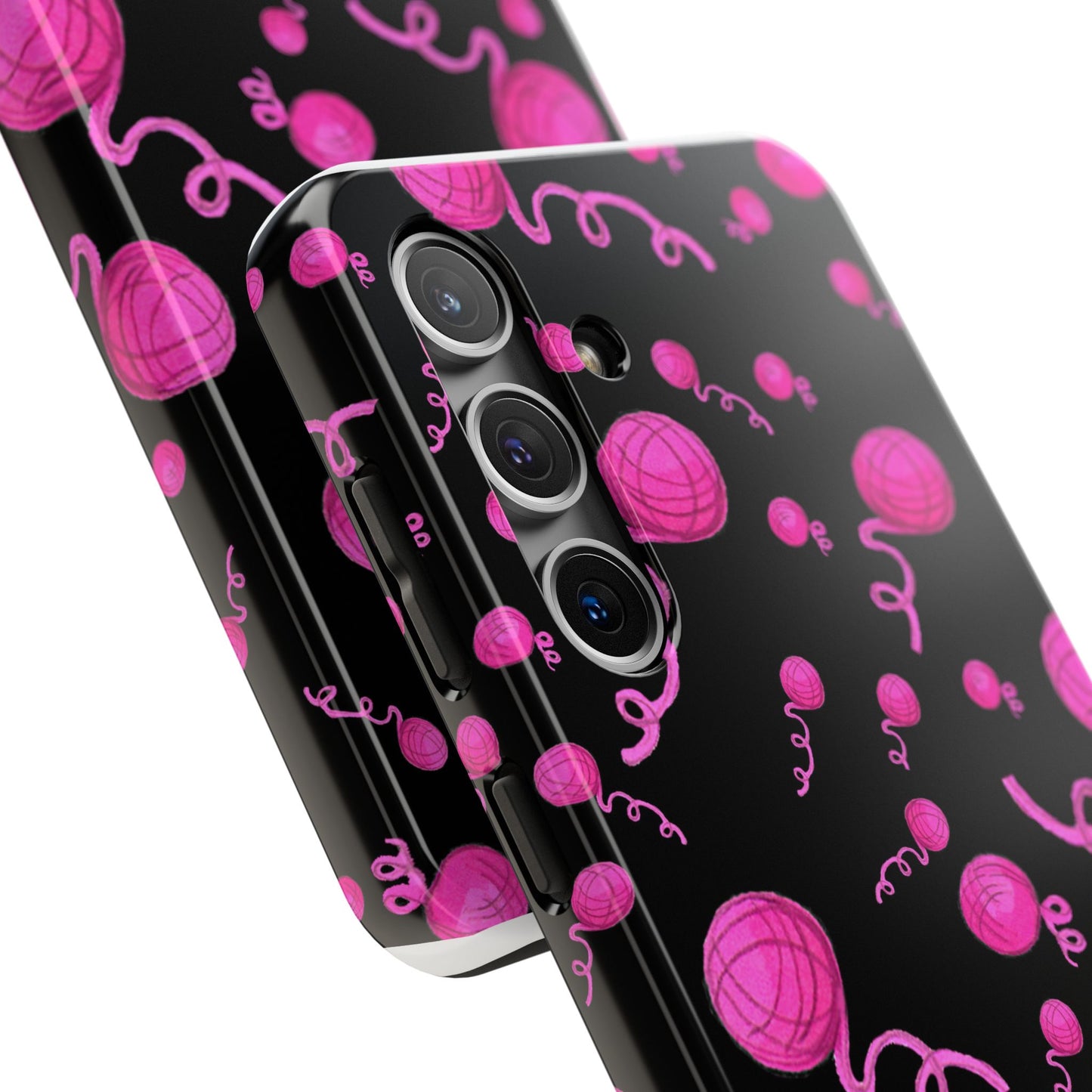 Yarniverse Black / Pink Phone Case