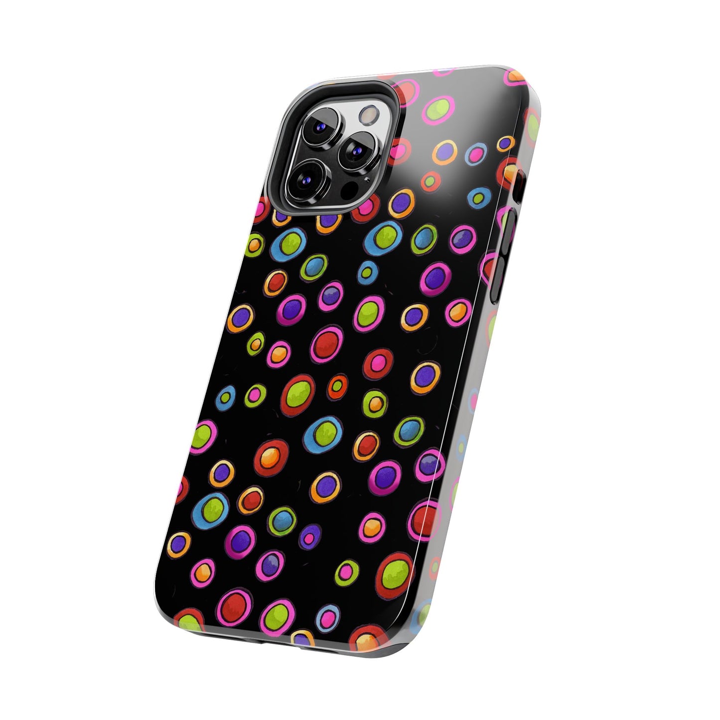 Dopey Dots Black Phone Case