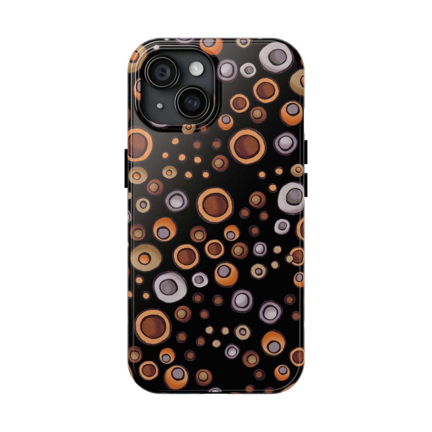 Doggy Dots Black Phone Case