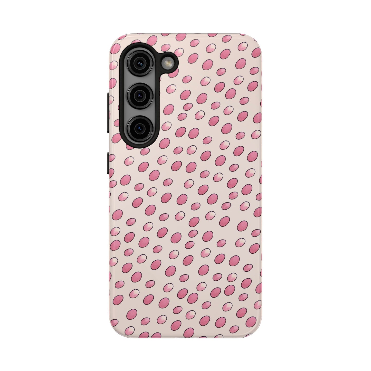 Egg Dots Vanilla / Pink Phone Case