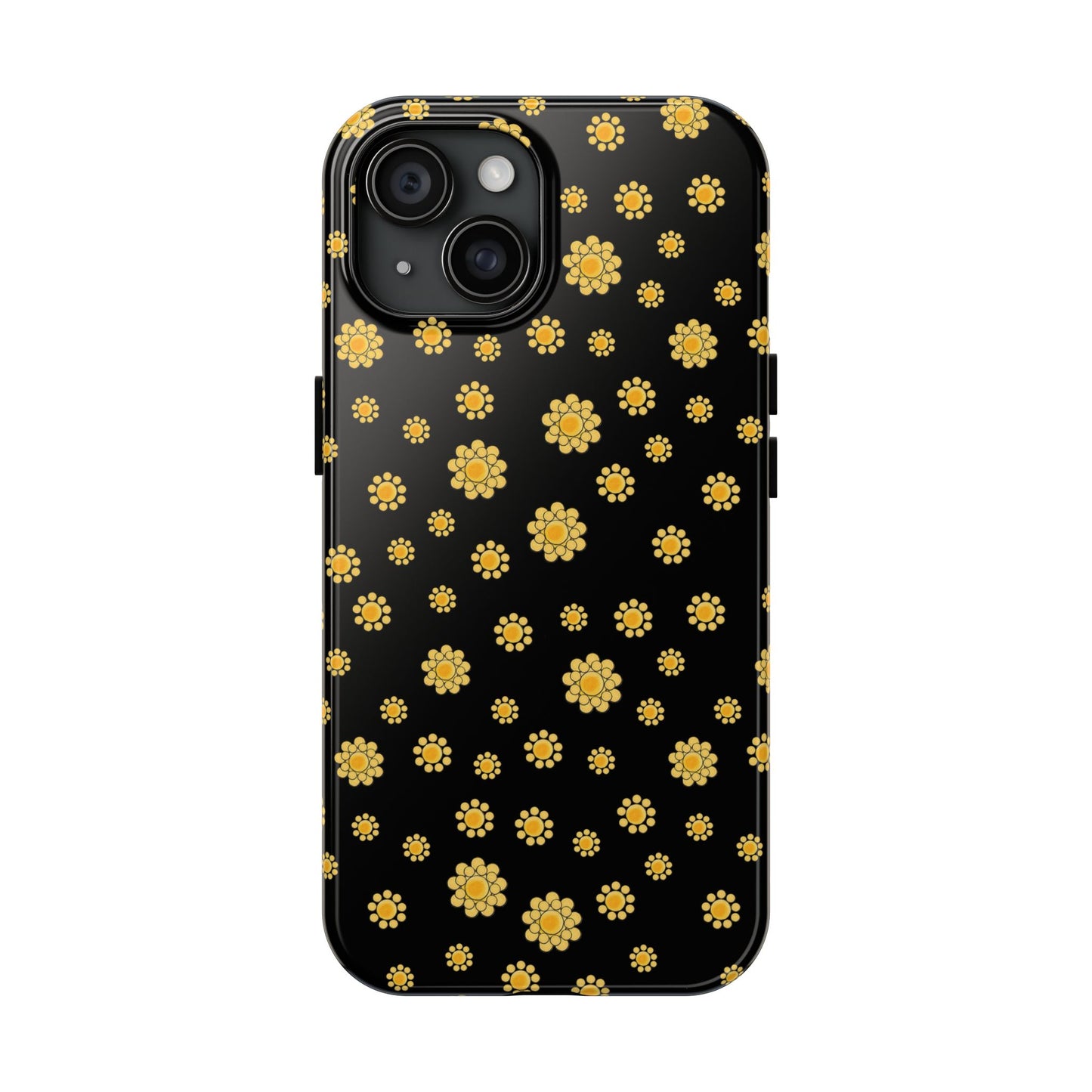 Bandana Dots Black / Yellow Phone Case