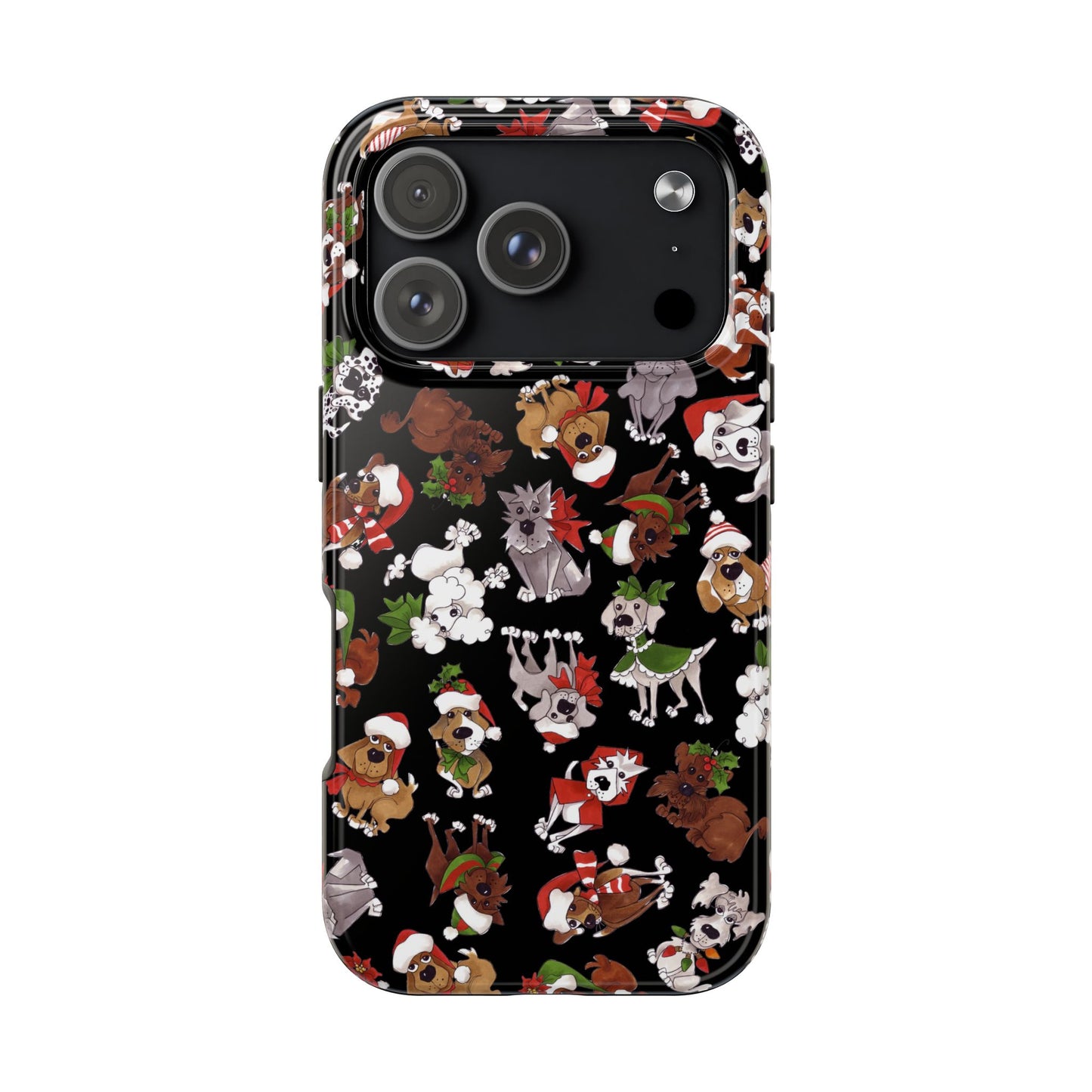 Doggie Toss Black Phone Case