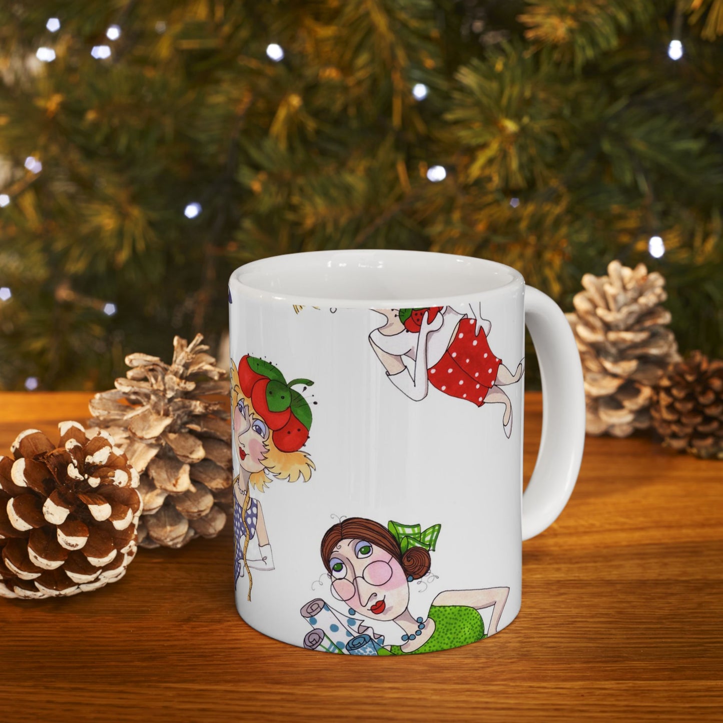 Fun Ladies Tossed White Cup