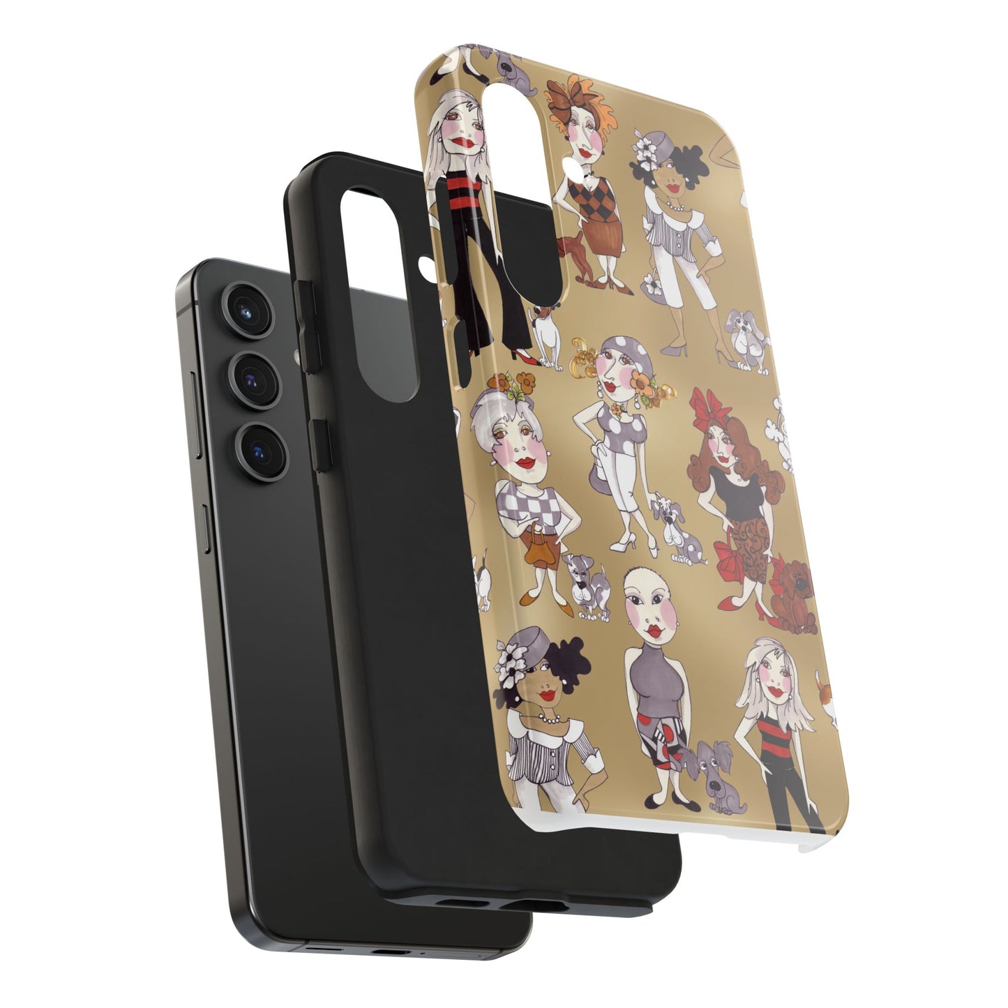 Dog Ladies Tan Phone Case