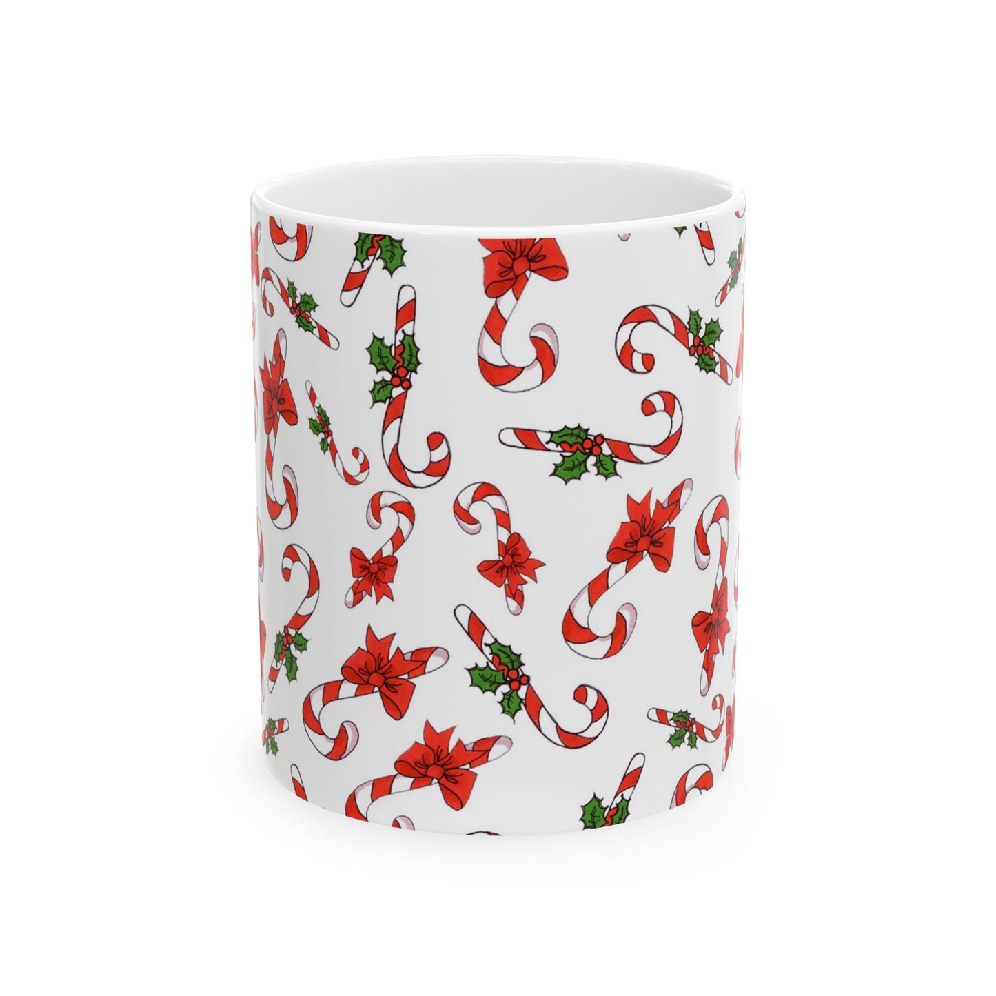 Candy Cane Crowd White Cup