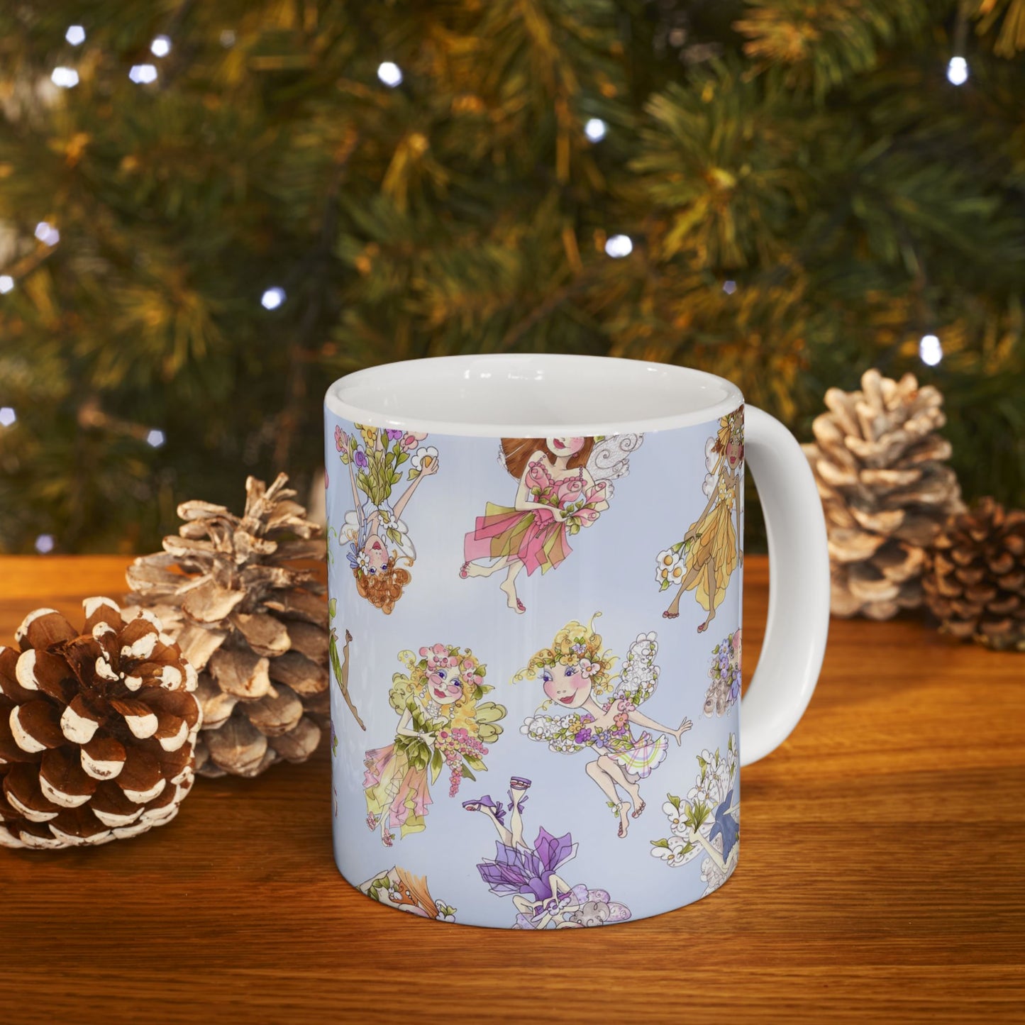 Fairies Afloat Blue Cup