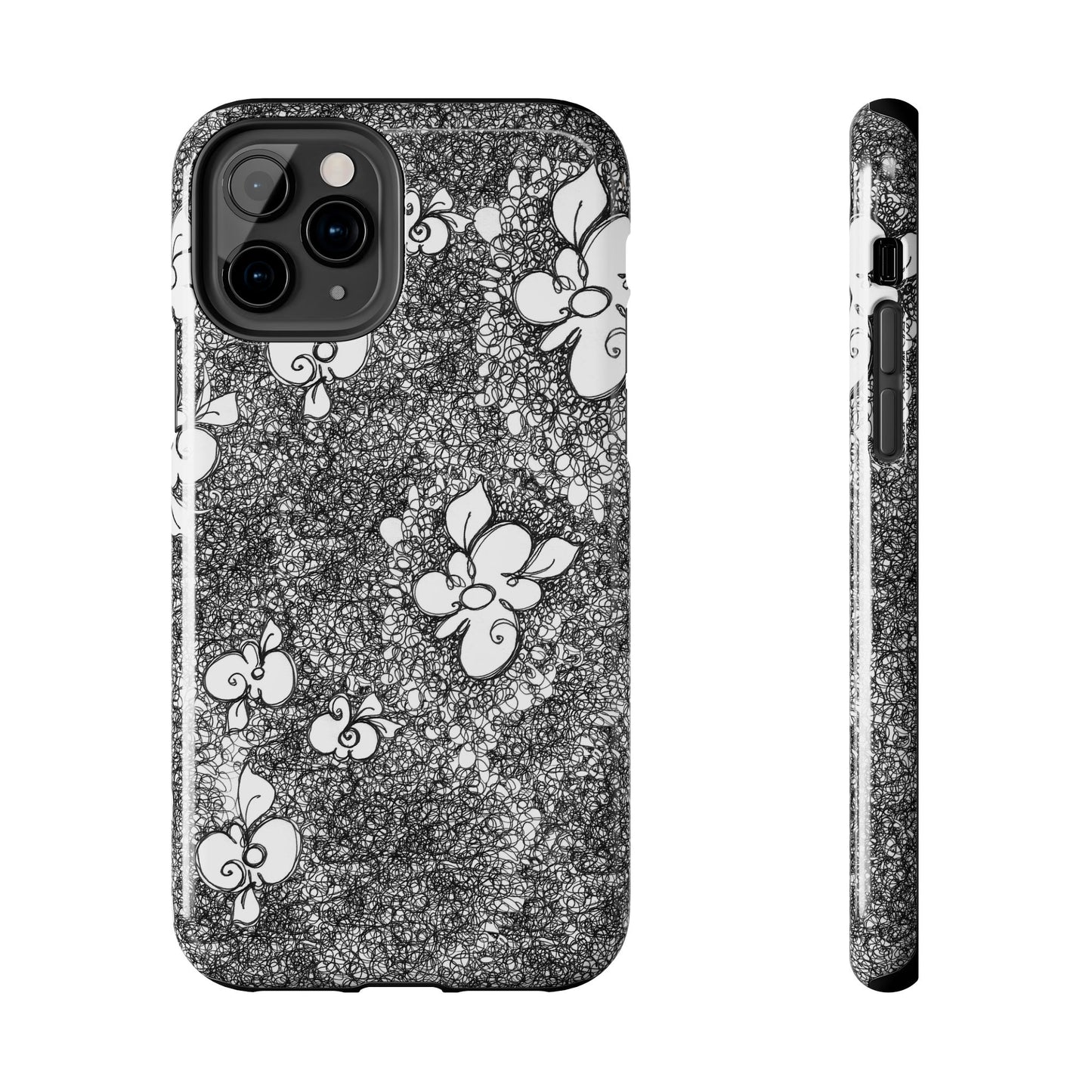 Flower Scribbles Phone Case