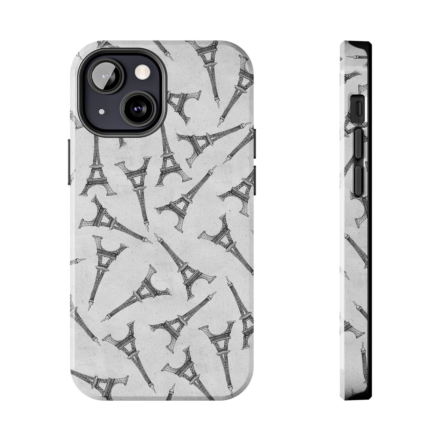 Eifelesque Silver Phone Case
