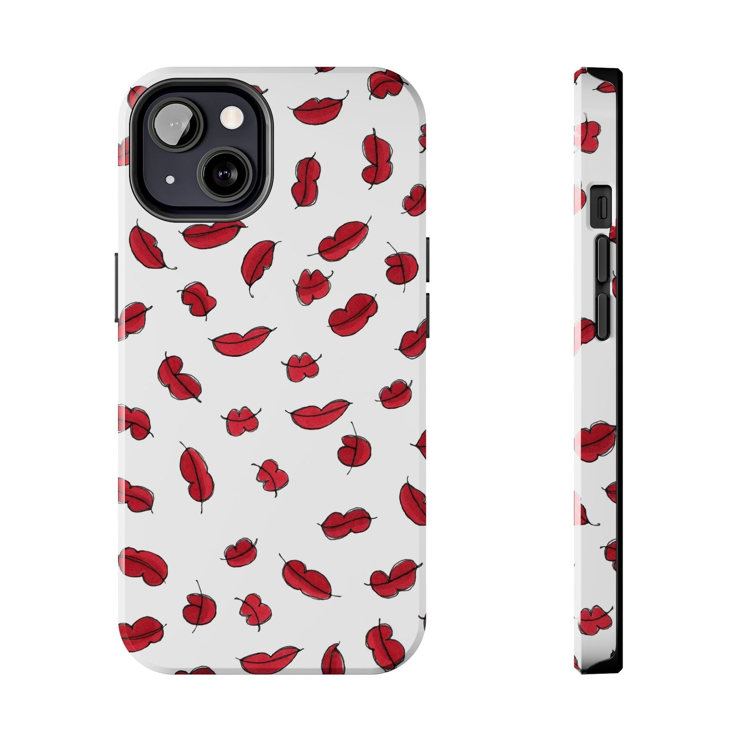 Lotsa Lips White Phone Case