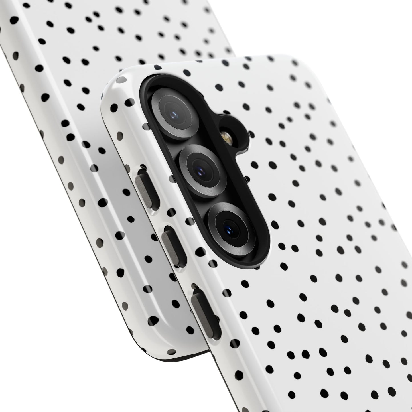 Dinky Dots White / Black Phone Case