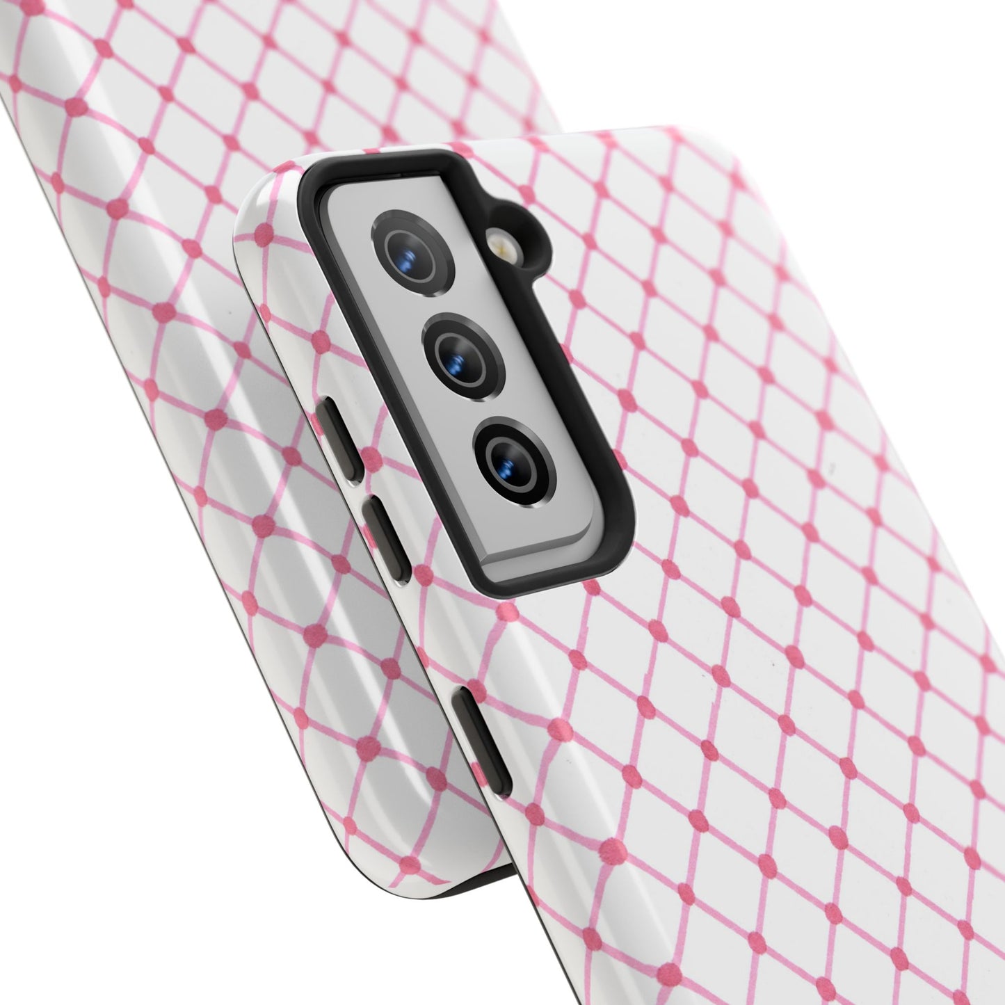 Cyclone Fence White / Pink Phone Case