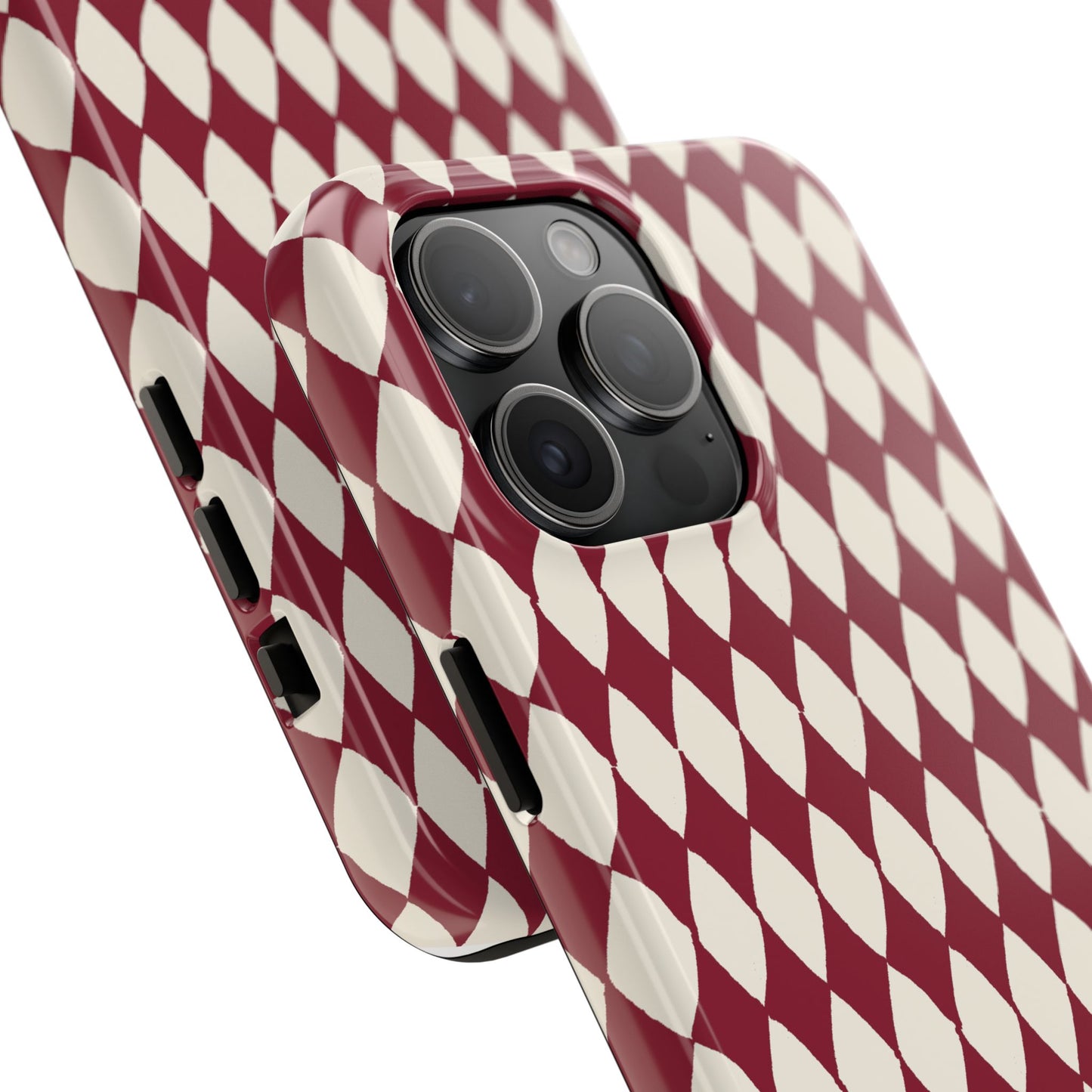 Diamond Ivory / Red Phone Case