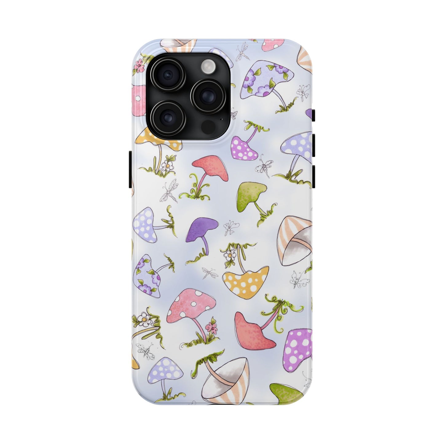 Mushroom Toss Blue Phone Case