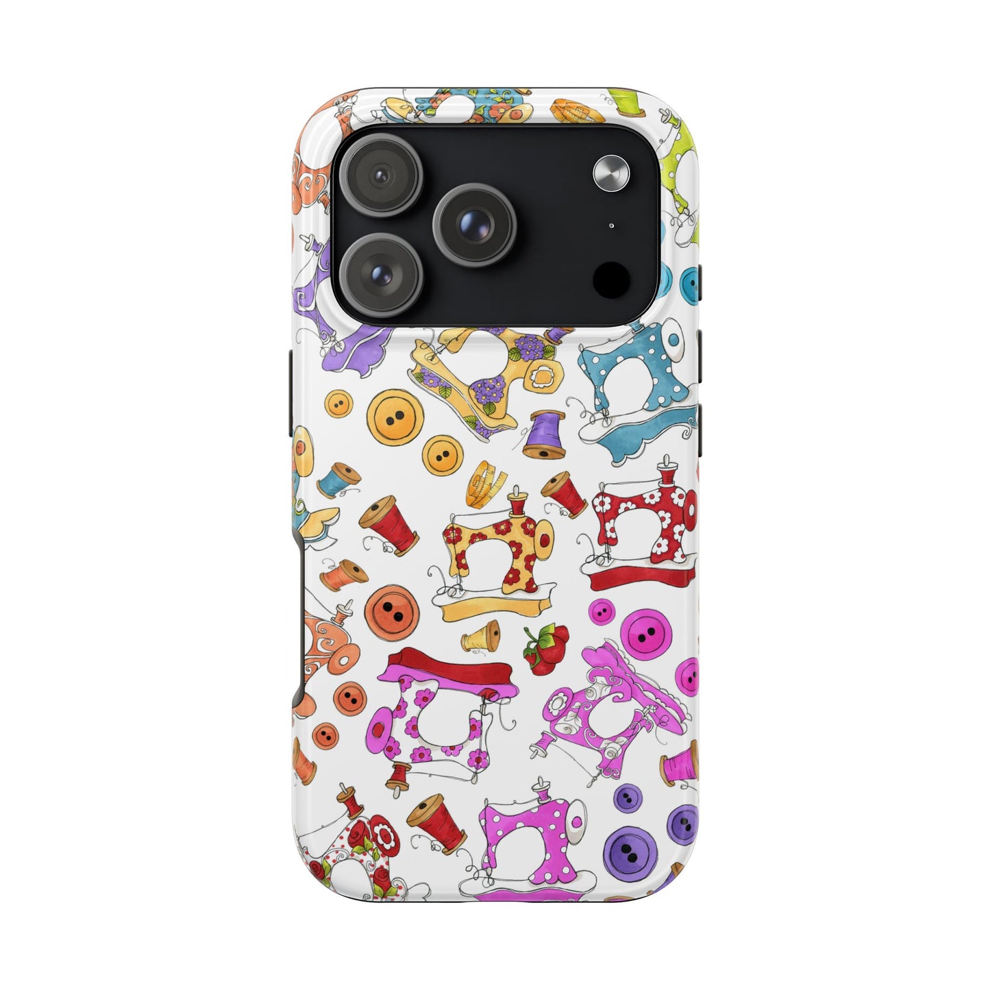 Sew Assorted White Phone Case