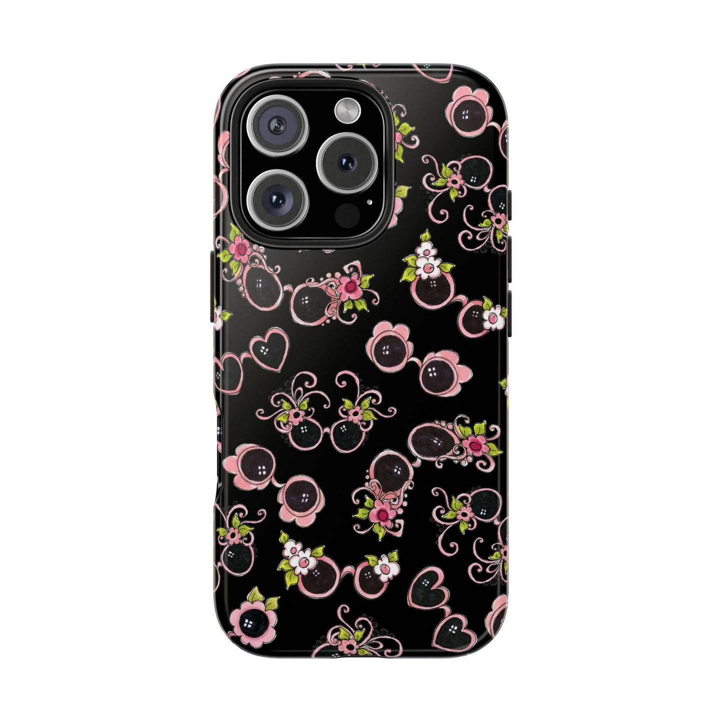 Tossed Shades Black Phone Case