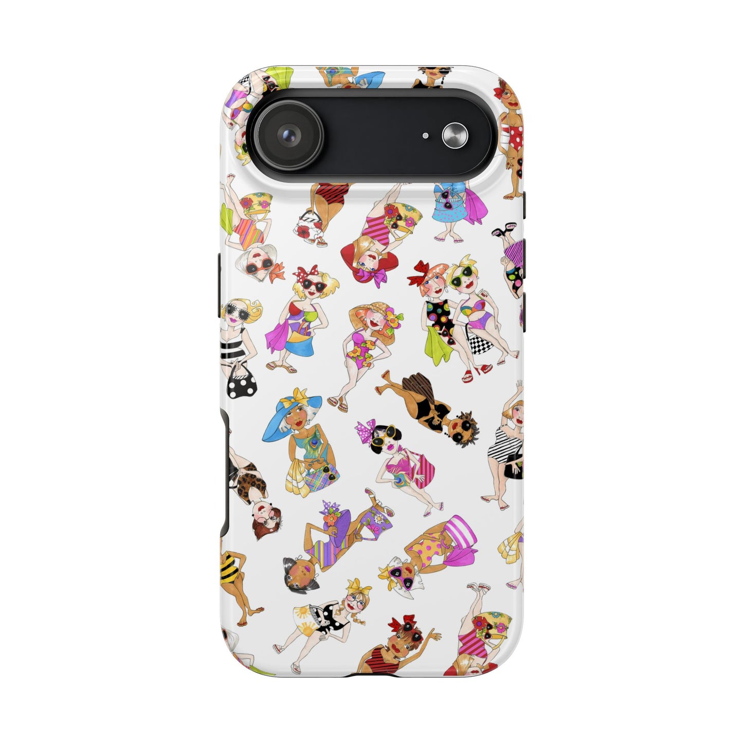 Tossed Beauties White Phone Case